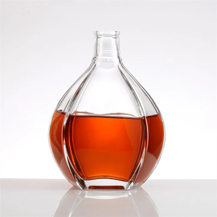750ml Clear Glass Whiskey Bottles